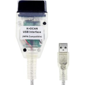 كابل INPA K + D CAN مناسب لسيارات BMW E60 E61 E70 E81 E83 E87 E90، E1، E92، E93 R56، obd2 obdii، محول كابل واجهة USB للماسح الضوئي التشخيصي من 1998 إلى 2008 in Kuwait