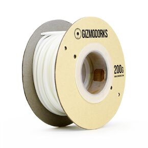 Gizmo Dorks Nylon Filament for 3D Printers 3mm (2.85mm) 200g, White