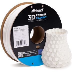 خيوط طابعة INLAND Micro Center ABS ثلاثية الأبعاد 2.85 مم، دقة الأبعاد +/- 0.03 مم - بكرة من الورق المقوى 1 كجم (2.2 رطل) - تناسب طابعات FDM/FFF - أبيض in Kuwait