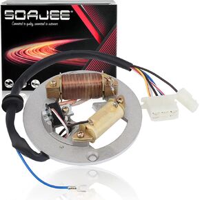 Magneto Stator Coil Compatible with Yamaha Y-Zinger 80 PW80 YZ80 Motor G80T Jianshe Loncin PY80 CY80 LX80PY 1983-2002 2004 2005 2006