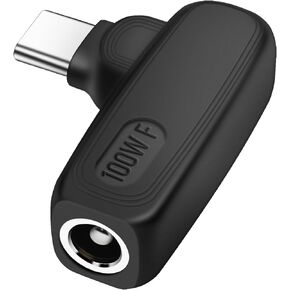PNGKNYOCN 100W PD USB Type C to DC 5.5mm x 2.5mm Adapter,90 Degree DC 5.5 x 2.5mm Female to USB Type C Male Power Charging Adapter for Laptop Power Supply