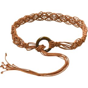 حزام خصر منسوج بنمط بوهيمي للسيدات، حزام خصر منسوج لفستان الصيف، حزام منسوج للنساء (دائرة) in Kuwait