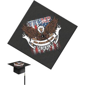 Graduation Cap Decorations Kit Include Cap, 3D Butterfly Stickers, Artificial Flowers, Pearl Patch, Gold Paintbrush, Hot melt Glue Gun for DIY Grad Cap 2024 Graduation Party Supplies (Pink Flower)