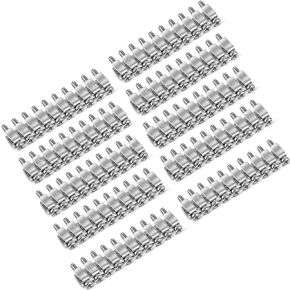 Zonon 20 Pcs FBI-10-6 Fixed Bridge Jumper 10 Pole Terminal Block Jumper Insert Pull Bridging Matching for Din Rail Terminal Block Matching UK2.5B UK5N