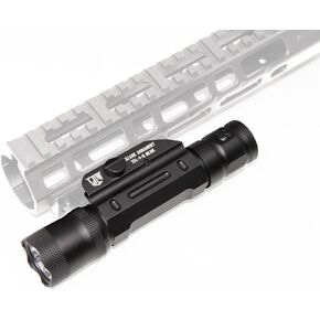 Rifle Light Mlok Picatinny/M Lok Flashlight - Rifle Mounted M Lok Light - Tactical Flashlights for Rifles, Rifle Flashlight with Pressure Switch, Gun Lights for Rifle