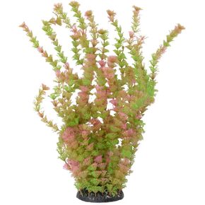 CNZ Aquarium Plastic Plant Decoration w Ceramic Base Large 18-inch, Green Beauty