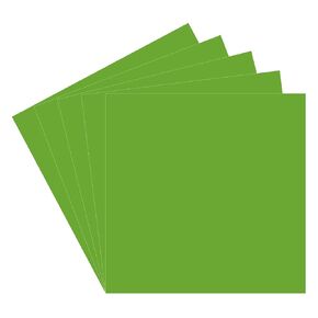 5 Lime Tree Green Oracal 651 Vinyl Sheets, 12x12" Lime Green Permanent Adhesive Backed Vinyl Sheets, Craft Vinyl for Indoor/Outdoor Lettering, Marking, Decorating, Car Decals, Window Graphics, Decors