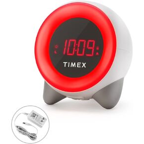 Timex Children's Sleep Training Nightlight Alarm Clock(TK321), Time to Rise, White Noise Soother, Toddler Sleep Trainer, Sleep Sounds Machine, Night Light, Nap Timer, Kids Alarm Clock