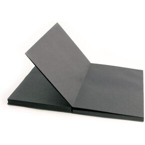 Seawhite A5 Black Concertina Sketchbook, 170gsm Black Paper - 70 Pages, Includes Smart Carry Case