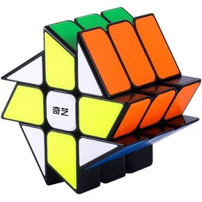 QY Windmill Cube Twisty 3x3 Black Magic Cube 3x3x3 Speed Cube Puzzle in Kuwait