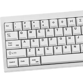 Gliging 135 Keys PBT Keycaps Cherry Profile DYE-Sub White Theme Minimalist Style Suitable for Mechanical Keyboard