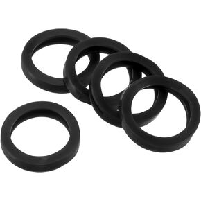 PATIKIL Key Caps Covers Rings, 5 Pack 1.2" Keys Identifiers Covers Coding Tags Marker Round Silicone Sleeve for Office House Apartment, Black