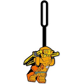 Lego Ninjago Silicone Luggage Tag for Travel, Suitcase, Backpack, Summer Beach Bag - Arin (53341) Non-Toxic & Odorless with writable Surface on Back for ID Identification. Measures Approx. 6.5"