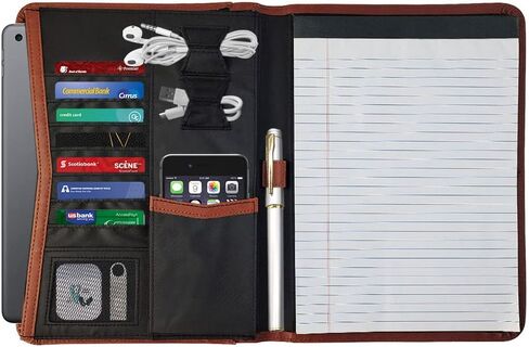 محفظة Mewise انغلق - حامل بطاقة عمل منظم المستندات مع لوحة كتابة للنساء والرجال (أسود) in Kuwait