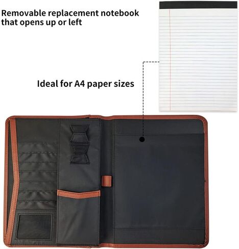محفظة Mewise انغلق - حامل بطاقة عمل منظم المستندات مع لوحة كتابة للنساء والرجال (أسود) in Kuwait