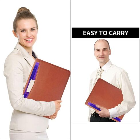 محفظة Mewise انغلق - حامل بطاقة عمل منظم المستندات مع لوحة كتابة للنساء والرجال (أسود) in Kuwait