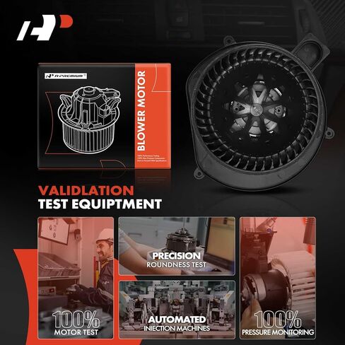 مجموعة محرك منفاخ سخان HVAC A-Premium متوافقة مع مركبات دودج وجيب - Nitro 2007-2011 4.0L، Liberty 2008-2012، 3.7L، أداة رياضية - الجانب الأمامي، استبدال # 68003996AA، 68038826AB in Saudi Arabia