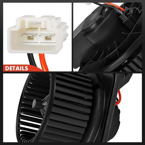 مجموعة محرك منفاخ سخان HVAC A-Premium متوافقة مع مركبات دودج وجيب - Nitro 2007-2011 4.0L، Liberty 2008-2012، 3.7L، أداة رياضية - الجانب الأمامي، استبدال # 68003996AA، 68038826AB in Saudi Arabia