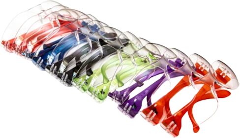 Goggles Safety Glasses With 99% Protection Against UV-A, B & C Rays, Impact, Resistant & Clear Lenses Unisex 6 Or 12 Pack in Saudi Arabia