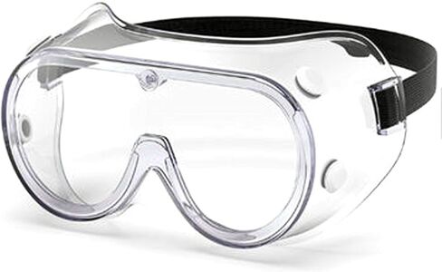 Goggles Safety Glasses With 99% Protection Against UV-A, B & C Rays, Impact, Resistant & Clear Lenses Unisex 6 Or 12 Pack in Saudi Arabia