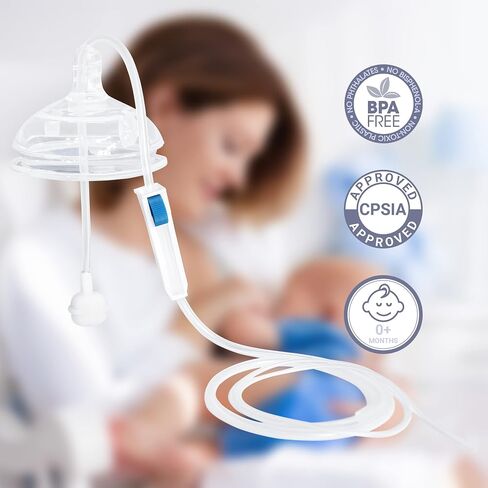 نظام التغذية التكميلي DAUS™ (SNS) متوافق مع زجاجة الأطفال كوموتومو، 5 و8 أونصة in Saudi Arabia