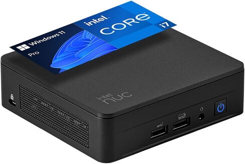 Intel NUC 13 Pro Slim Mini PC Computer, 13th Gen 12-Core i7-1360P up to 5.0GHz, Mini Computer 64GB DDR4, 1TB PCIe SSD, WiFi 6E, Thunderbolt 4, USB-C, BT 5.3, Dual HDMI 2.1, RJ45, Windows 11 Pro in Saudi Arabia