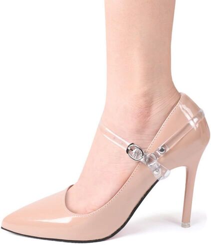 2 Pairs Detachable Shoe Straps Clear Anti-Slip Shoe Belt Ankle Strap Anti Loose Shoelace Accessories for Holding Loose High Heel in Saudi Arabia