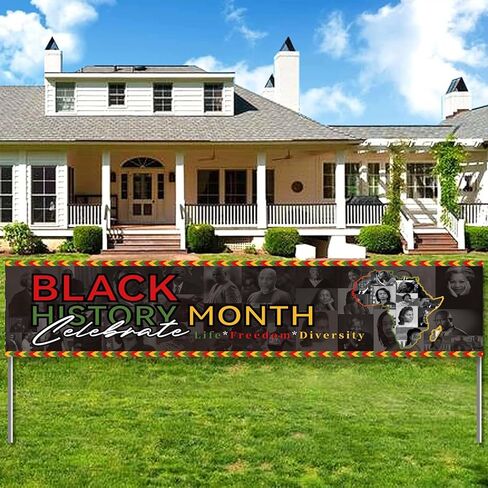 زخارف لافتة شهر التاريخ الأسود، يوم الحرية، مهرجان الريف الأمريكي الأفريقي، لافتة التاريخ الأسود، ديكورات الحفلات in Kuwait