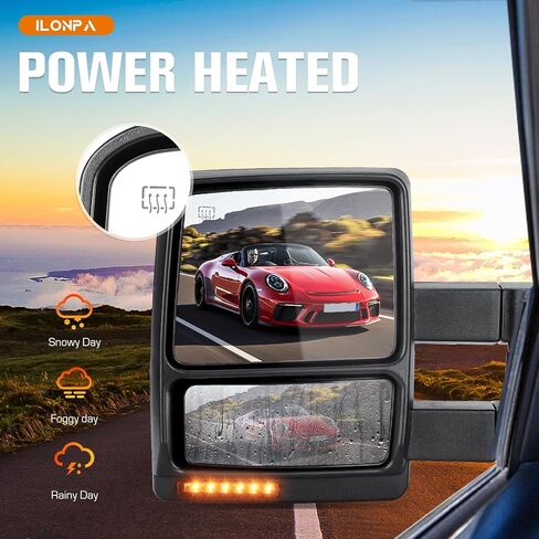 Towing Mirrors Rear View Mirrors fit for 2004 2005 2006 Ford F-150 Power Heated Side Mirror with Turn Signal in Saudi Arabia