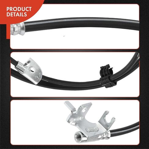 خرطوم هيدروليكي لفرامل الركاب الأمامي A-Premium متوافق مع موديلات Ford وLincoln - Expedition 2002-2004 4.6L 2002-2006 5.4L، Navigator 2002-2006 5.4L، 4WD - استبدال # 2L1Z2078BB in Saudi Arabia