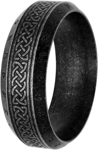 Nanafast Viking Ring for Men, Celtic Knot Rings for Men Women, Stainless Steel Celtic Ring, Retro Norse Runes Band Ring Jewelry for Men Women in Saudi Arabia
