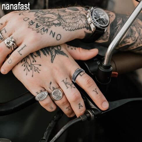 Nanafast Viking Ring for Men, Celtic Knot Rings for Men Women, Stainless Steel Celtic Ring, Retro Norse Runes Band Ring Jewelry for Men Women in Saudi Arabia