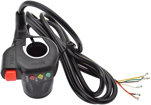 Electric Bike Throttle Grip, 36V/48V Electric Scooter Twist Speed Throttle Grip with 3 Gears Power Display Split Handle in Saudi Arabia