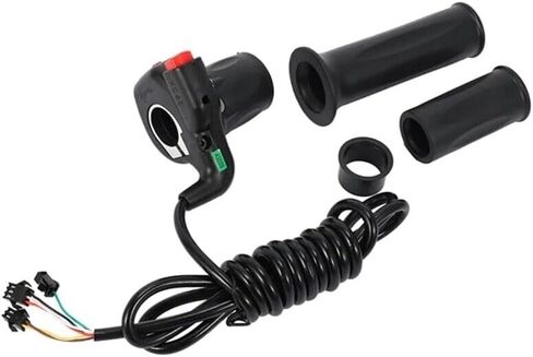 Electric Bike Throttle Grip, 36V/48V Electric Scooter Twist Speed Throttle Grip with 3 Gears Power Display Split Handle in Saudi Arabia