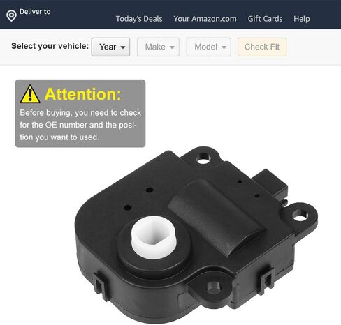 SCITOO 52494371 15842338 1573513 15-73513 Air Door Actuator Replacement for 2003-2012 Chevrolet 2003-2010 Pontiac 2003-2009 Saturn HVAC Heater Blend Door Actuator in Saudi Arabia