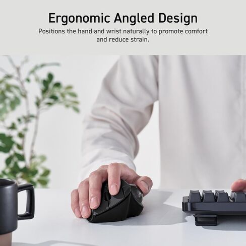 ELECOM Ergonomic Comfort Design Trackball IST Wireless 2.4GHz Connect, Super-Smooth Tracking with Roller Ball Bearing, 36mm Ball, Thumb Control, Compatible for Windows, PC, and Mac White (M-IT11DRWH) in Saudi Arabia