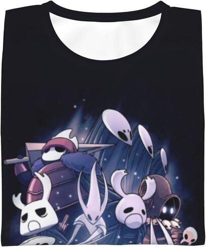 Hollow-Fighting-Knight Unisex Graphic T-Shirts Crewneck Summer Shirt Short Sleeve Tops Blouse for Boys Girls in Saudi Arabia
