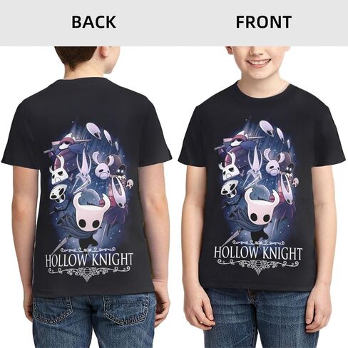 Hollow-Fighting-Knight Unisex Graphic T-Shirts Crewneck Summer Shirt Short Sleeve Tops Blouse for Boys Girls in Saudi Arabia