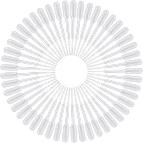 Liquid Dropper Pasteur Pipettes for Cupcakes, Strawberry, Chocolates,Whiskey,Alcohol,Syrups,Sodas(0.2ml,50 pcs) in Saudi Arabia