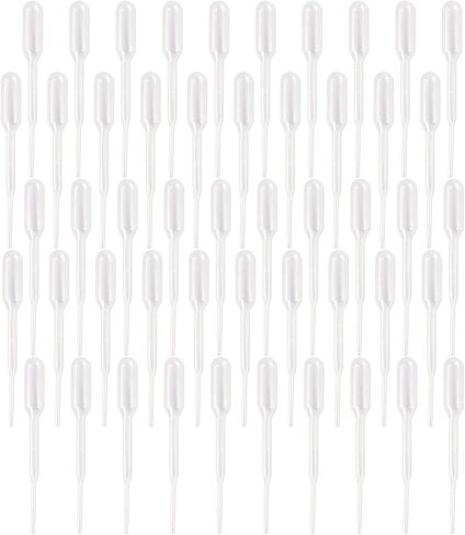 Liquid Dropper Pasteur Pipettes for Cupcakes, Strawberry, Chocolates,Whiskey,Alcohol,Syrups,Sodas(0.2ml,50 pcs) in Saudi Arabia