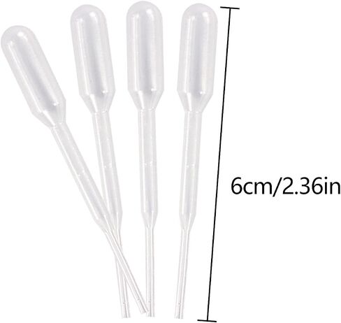 Liquid Dropper Pasteur Pipettes for Cupcakes, Strawberry, Chocolates,Whiskey,Alcohol,Syrups,Sodas(0.2ml,50 pcs) in Saudi Arabia