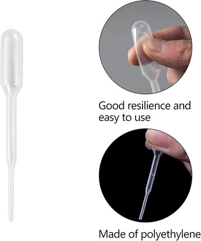 Liquid Dropper Pasteur Pipettes for Cupcakes, Strawberry, Chocolates,Whiskey,Alcohol,Syrups,Sodas(0.2ml,50 pcs) in Saudi Arabia