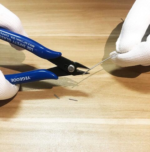 Flush Wire Cutter, 5PACK Blue Diagonal Cutting Pliers Side Cutter Nippers Micro Wire Cutter Wire Clippers Wire Snips (5inch size) in Saudi Arabia