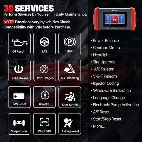 XTOOL IP608 OBD2 Scanner Diagnostic Tool, All System Diagnostic, Lifetime Free Update, 30 Reset Services, Newest Car Scanner Support CAN FD, Throttle, ABS Bleeding, Oil Reset, EPB, SAS, BMS, Auto VIN in Saudi Arabia