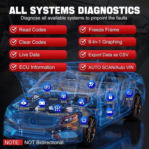 XTOOL IP608 OBD2 Scanner Diagnostic Tool, All System Diagnostic, Lifetime Free Update, 30 Reset Services, Newest Car Scanner Support CAN FD, Throttle, ABS Bleeding, Oil Reset, EPB, SAS, BMS, Auto VIN in Saudi Arabia