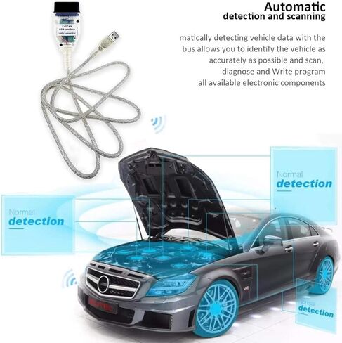 كابل INPA K + D CAN مناسب لسيارات BMW E60 E61 E70 E81 E83 E87 E90، E1، E92، E93 R56، obd2 obdii، محول كابل واجهة USB للماسح الضوئي التشخيصي من 1998 إلى 2008 in Kuwait