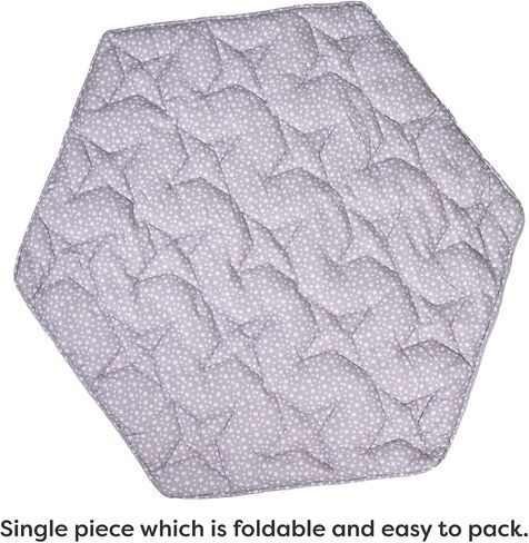 ChildLike Behavior Baby Play Mat - Foldable Hexagon Floor Mat for Infant & Toddler - Soft Cushion Crawling Mat for Kids Activity - Portable Baby Mat for Indoor, Outdoor, & Travel 30 x 16 x 0.39 inches in Saudi Arabia