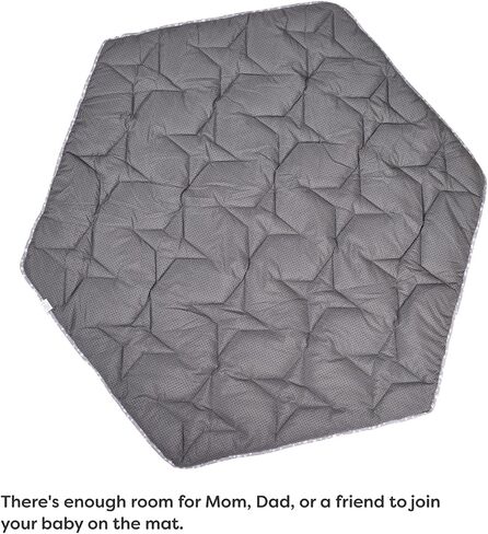ChildLike Behavior Baby Play Mat - Foldable Hexagon Floor Mat for Infant & Toddler - Soft Cushion Crawling Mat for Kids Activity - Portable Baby Mat for Indoor, Outdoor, & Travel 30 x 16 x 0.39 inches in Saudi Arabia