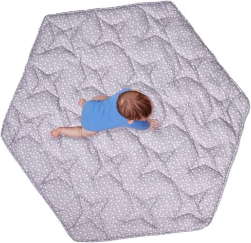 ChildLike Behavior Baby Play Mat - Foldable Hexagon Floor Mat for Infant & Toddler - Soft Cushion Crawling Mat for Kids Activity - Portable Baby Mat for Indoor, Outdoor, & Travel 30 x 16 x 0.39 inches in Saudi Arabia