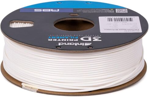 خيوط طابعة INLAND Micro Center ABS ثلاثية الأبعاد 2.85 مم، دقة الأبعاد +/- 0.03 مم - بكرة من الورق المقوى 1 كجم (2.2 رطل) - تناسب طابعات FDM/FFF - أبيض in Kuwait